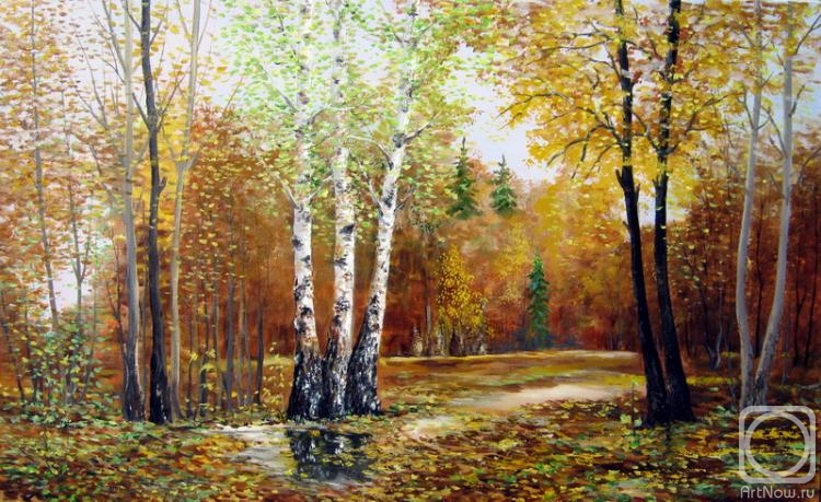 Usianov Vladimir. Autumn. Alley