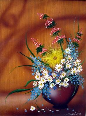 Chrysanthemum with daisies. Usianov Vladimir