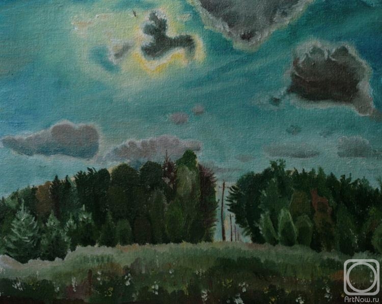 Klenov Andrei. The sun behind a cloud