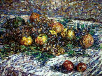 Interpretation of work of Claude Monet "the Still-life with peaches and grapes"
