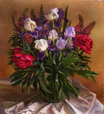 Bouquet with irises. Shumakova Elena