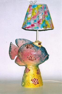Fish. Lamp (Clay Fish). Piacheva Natalia
