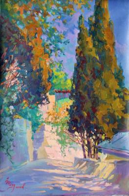 Deserted street of Alupka