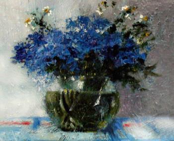 The blue bunch of flowers. Ivanova Olga