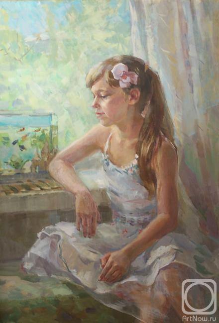 Korkishko Viktorya. Girl with fish