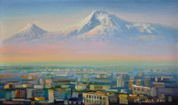 Ararat and Yerevan's view. Khachatryan Meruzhan