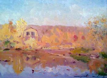 Autumn day on a quiet river