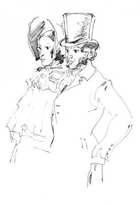 Illustrations to Pushkin: Selected Poems  4 11/83. Chistyakov Yuri