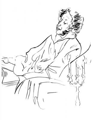 Illustrations to Pushkin: Selected Poems  3 6/80. Chistyakov Yuri