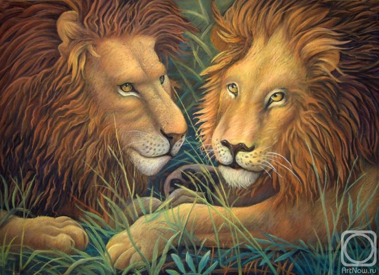 Dementiev Alexandr. Two lions