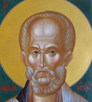 Saint Nicholas the Wonderworker (fragment). Kutkovoy Victor
