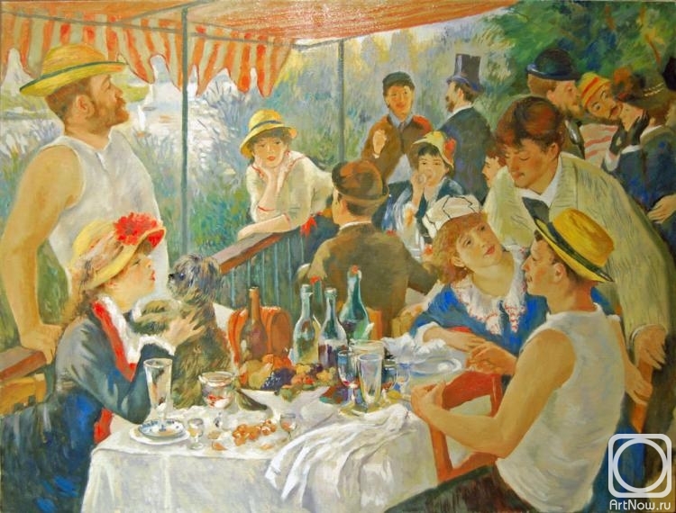 Belyakova Evgenia. Breakfast of rowers. P.-O. Renoir (copy)