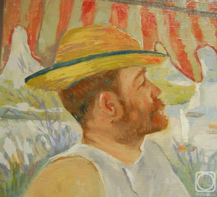 Belyakova Evgenia. Breakfast of rowers. P.-O. Renoir (copy, fragment)