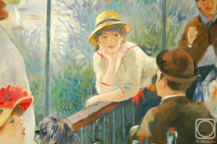 Belyakova Evgenia. Breakfast of rowers. P.-O. Renoir (copy, fragment)