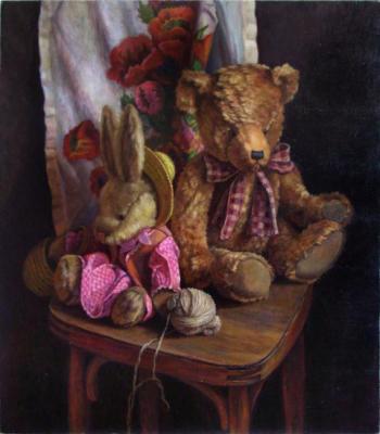 Mishka and Bunny. Shumakova Elena