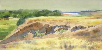 View of the Volga from the Kalmyk steppes