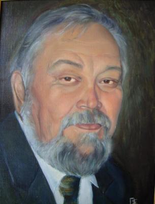 Portrait of Abzgildin A.A., Honored Artist of the Republic of Tatarstan. Ostraya Elena
