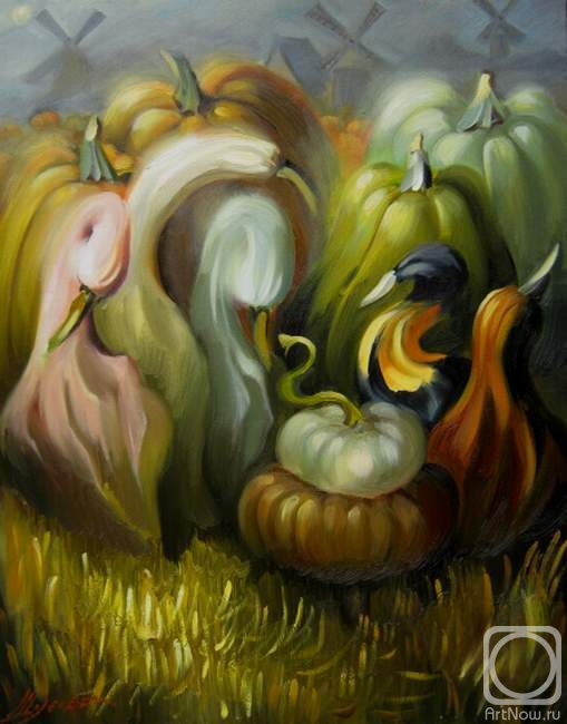 Schubert Albina. Dutch swan pumpkins