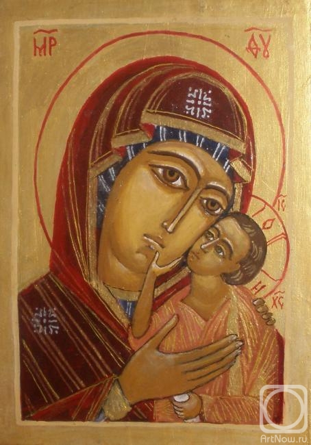 Chugunova Elena. Icon of the Most Holy Theotokos Tenderness