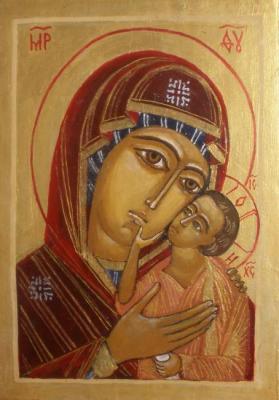 Icon of the Most Holy Theotokos Tenderness. Chugunova Elena