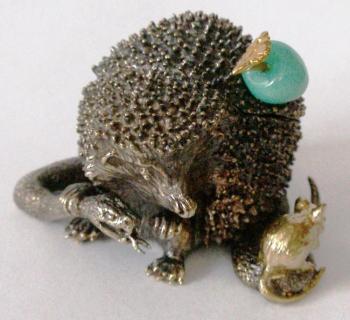Hedgehog hunting (A Statuette In Bronze). Ermakov Yurij