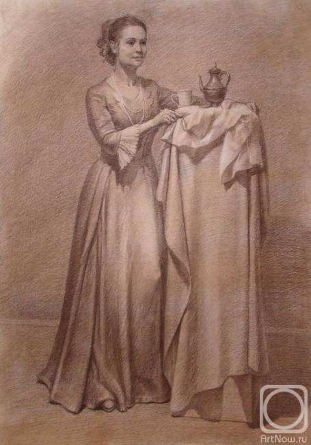 Svyatchenkov Anton. The woman with a tray