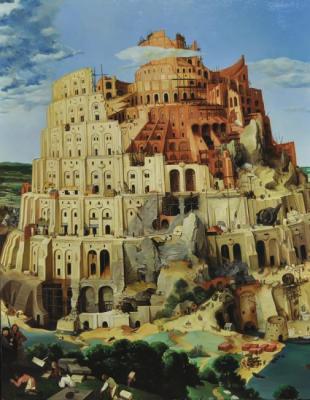 Bruegel. Tower of Babel. Babylon Tower. Valter Vyacheslav