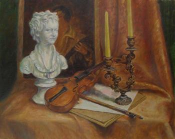 Still life with violin. Gayduk Irina