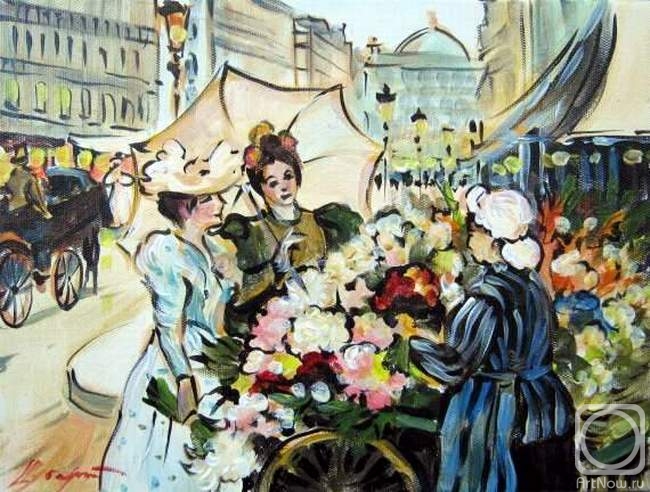 Schubert Albina. Flower girls of Paris