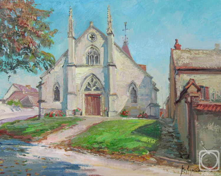 Loukianov Victor. The old church at Bisseuil. Champagne