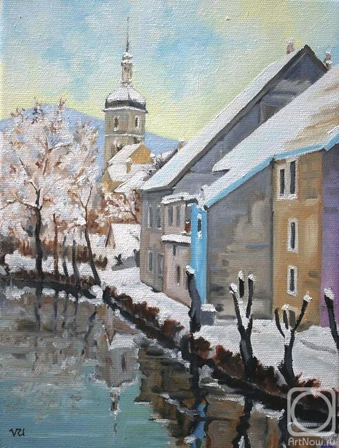 Udaltsov Vladimir. Snow in Ornans. V.2