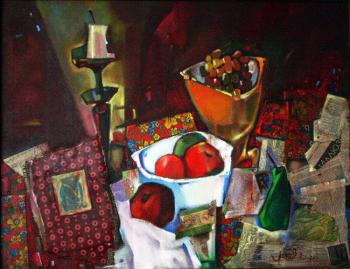 Still life with candle. Artemov Alexander
