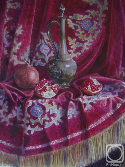 Nikolaeva Elena. Still life with pomegranate
