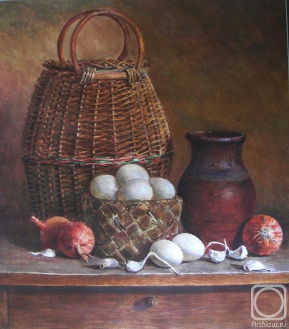 Nikolaeva Elena. Still life with basket