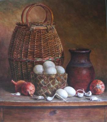 Still life with basket. Nikolaeva Elena