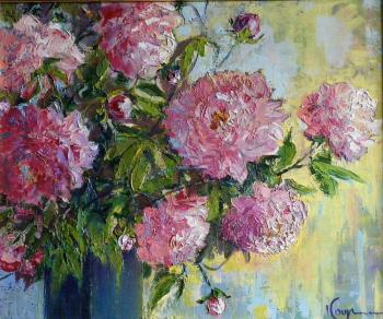 The pink peonies