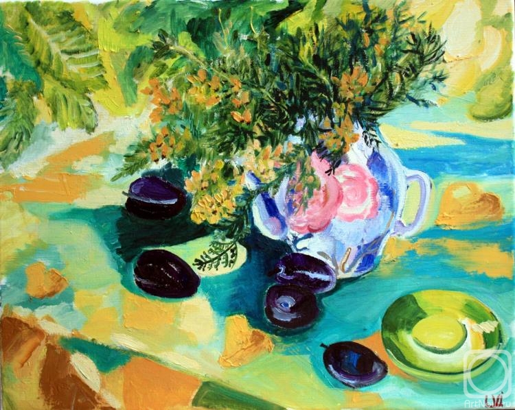 Ivanova Larissa. Still life with saucer