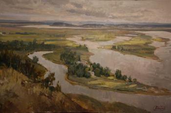 Flood of the Volga in Chuvashia. Lyubimov Sergei