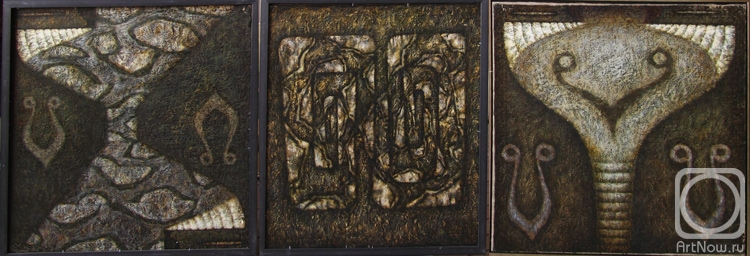 Gubaidullin Raushan. The wise symbolism. The triptych