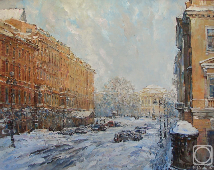 Mif Robert. February on Mihaylovskoy street