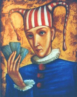 Clown with maps. Krasavin-Belopolskiy Yury