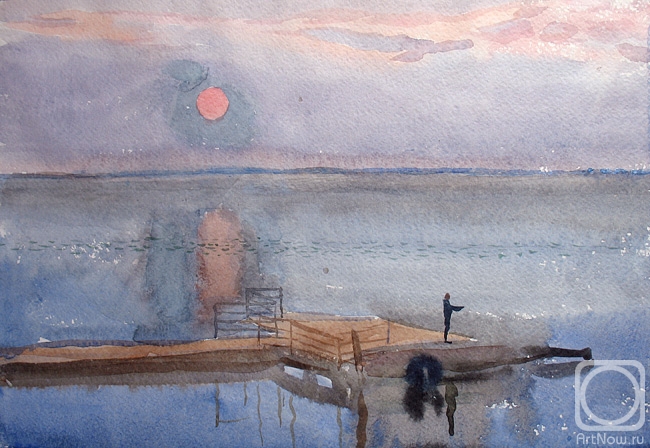 Yudaev-Racei Yuri. Budaki Lagoon. Sunrise