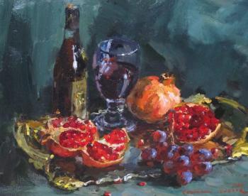 Still life with pomegranates. Shevchuk Svetlana