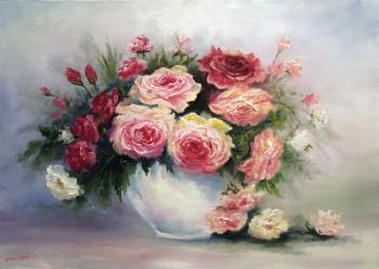 Tea Roses. Grokhotova Svetlana