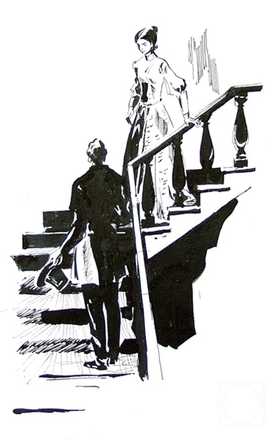 Chistyakov Yuri. Illustrations for the novel White Nights by Fyodor Dostoyevsky- 12/81