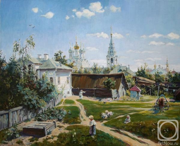 Preobrazhenskaya Marina. Moskovsky Dvorik. V.D. Polenov (copy)