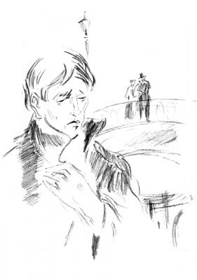 Illustrations for the novel White Nights by Fyodor Dostoyevsky- 28/75. Chistyakov Yuri
