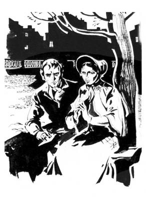 Illustrations for the novel White Nights by Fyodor Dostoyevsky- 27/82. Chistyakov Yuri