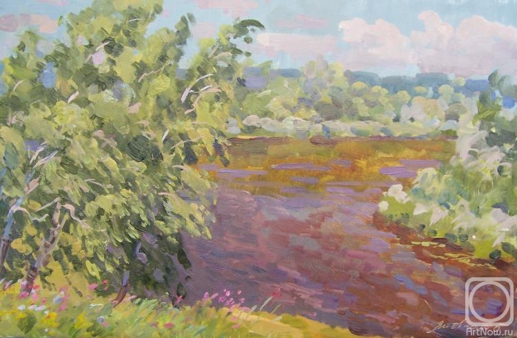 Картина ветреный день