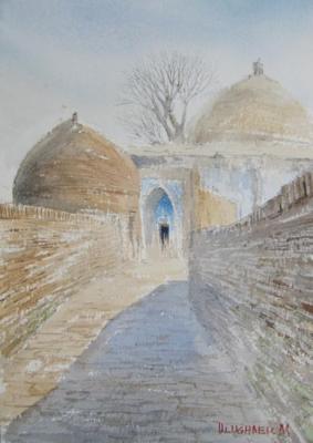 The road to the mosque. Mukhamedov Ulugbek